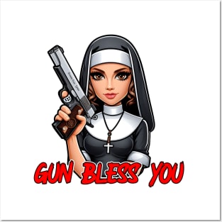 Gun Bless You Posters and Art